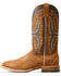 Image #2 - Ariat Men's Brushrider Western Performance Boots - Broad Square Toe, Brown, hi-res