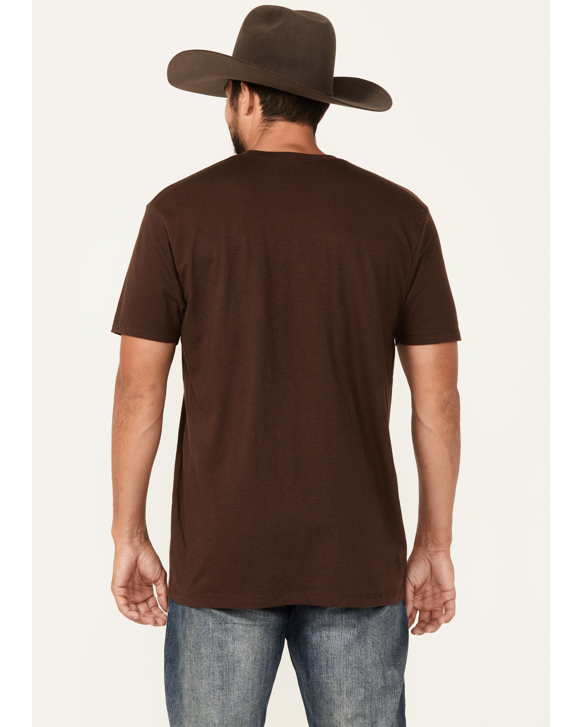 Image #4 - RANK 45® Men's Blurville Short Sleeve Graphic T-Shirt, Chocolate, hi-res