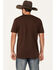 Image #4 - RANK 45® Men's Blurville Short Sleeve Graphic T-Shirt, Chocolate, hi-res