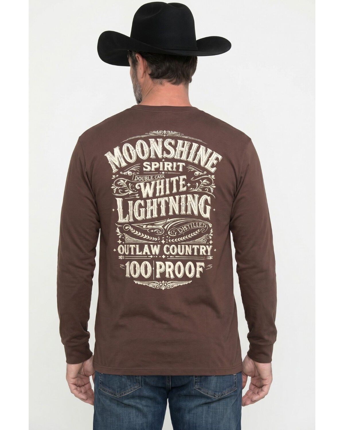 Image #2 - Moonshine Spirit Men's Moonshine Still Long Sleeve Graphic T-Shirt, Brown, hi-res