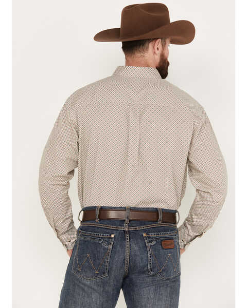 Image #4 - George Strait by Wrangler Men's Button-Down Long Sleeve Western Shirt, Olive, hi-res