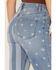 Shyanne Women's Stars & Stripes Print High Rise Super Flare Jeans, Medium Wash, hi-res