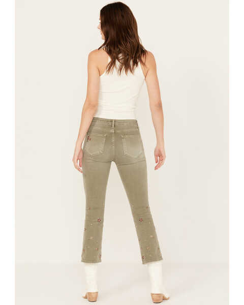 Image #3 - Driftwood Women's Tweddle Dum Roxy Cropped Jeans, Olive, hi-res
