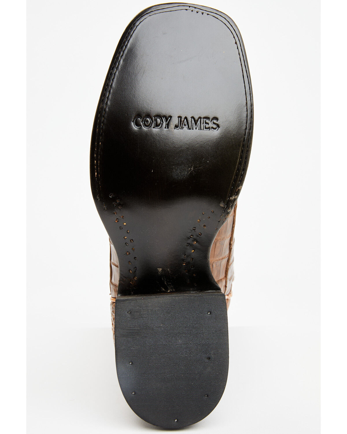 Image #7 - Cody James Men's Exotic Caiman Tail Western Boots - Broad Square Toe, Brown, hi-res