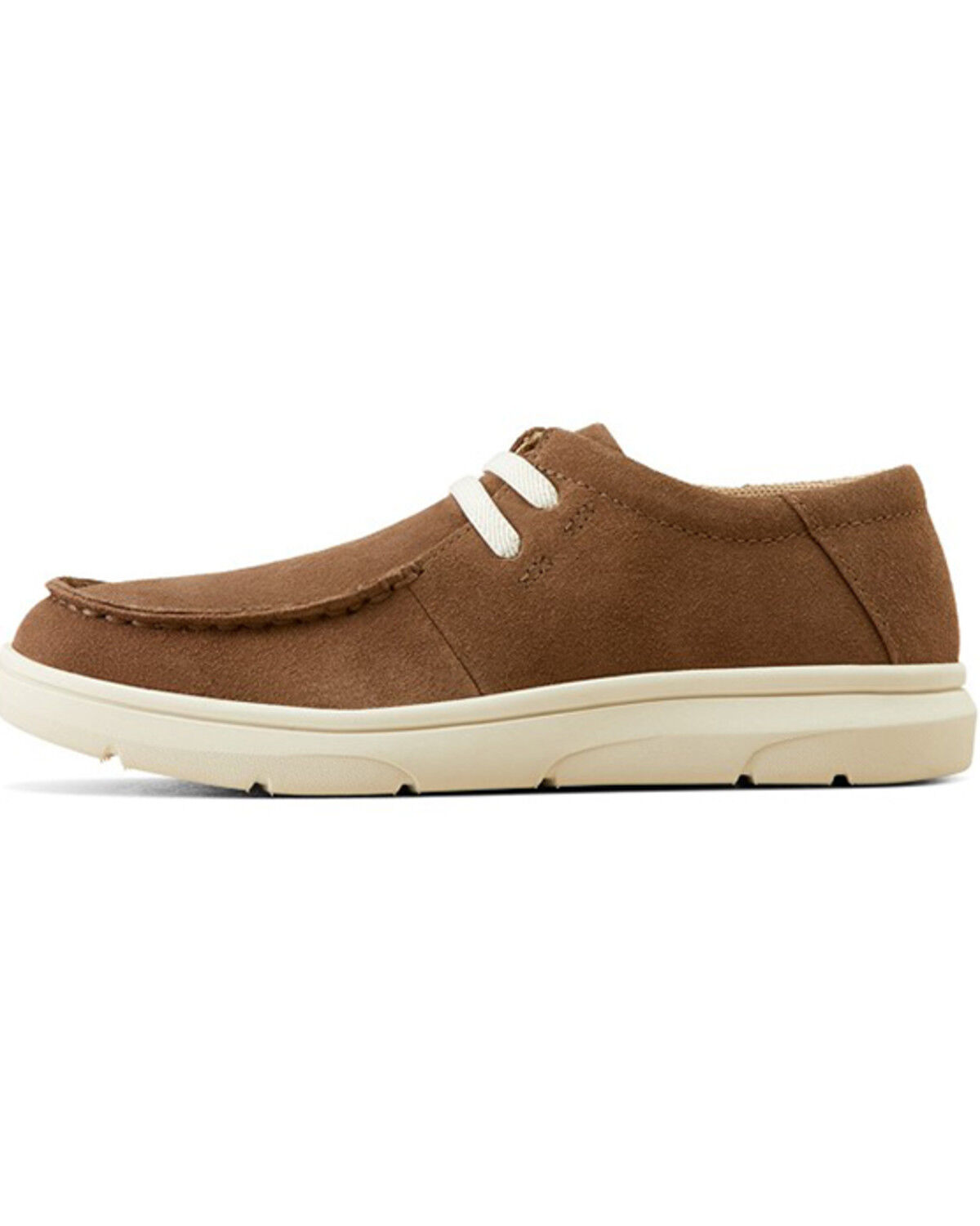 Image #2 - Ariat Boys' Suede Hilo Casual Shoes - Moc Toe, Brown, hi-res