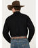 Cinch Men's Solid Long Sleeve Button-Down Western Shirt, Black, hi-res