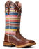 Image #1 - Ariat Women's Fiona Rye Serape Western Performance Boots - Broad Square Toe , Brown, hi-res