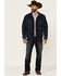 Wrangler Retro Men's Frontier Medium Wash Sherpa Lined Button Down Denim Jacket , Indigo, hi-res