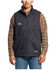 Image #1 - Ariat Men's Rebar DuraCanvas Solid Work Vest - Big & Tall, Black, hi-res