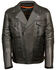 Image #1 - Milwaukee Leather Men's Utility Pocket Motorcycle Jacket - 3X, Black, hi-res