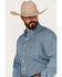 Image #2 - Panhandle Men's Performance Geo Print Long Sleeve Button Down Shirt, , hi-res