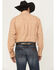 Image #4 - George Strait by Wrangler Men's Paisley Print Long Sleeve Button-Down Stretch Western Shirt - Tall, Brown, hi-res