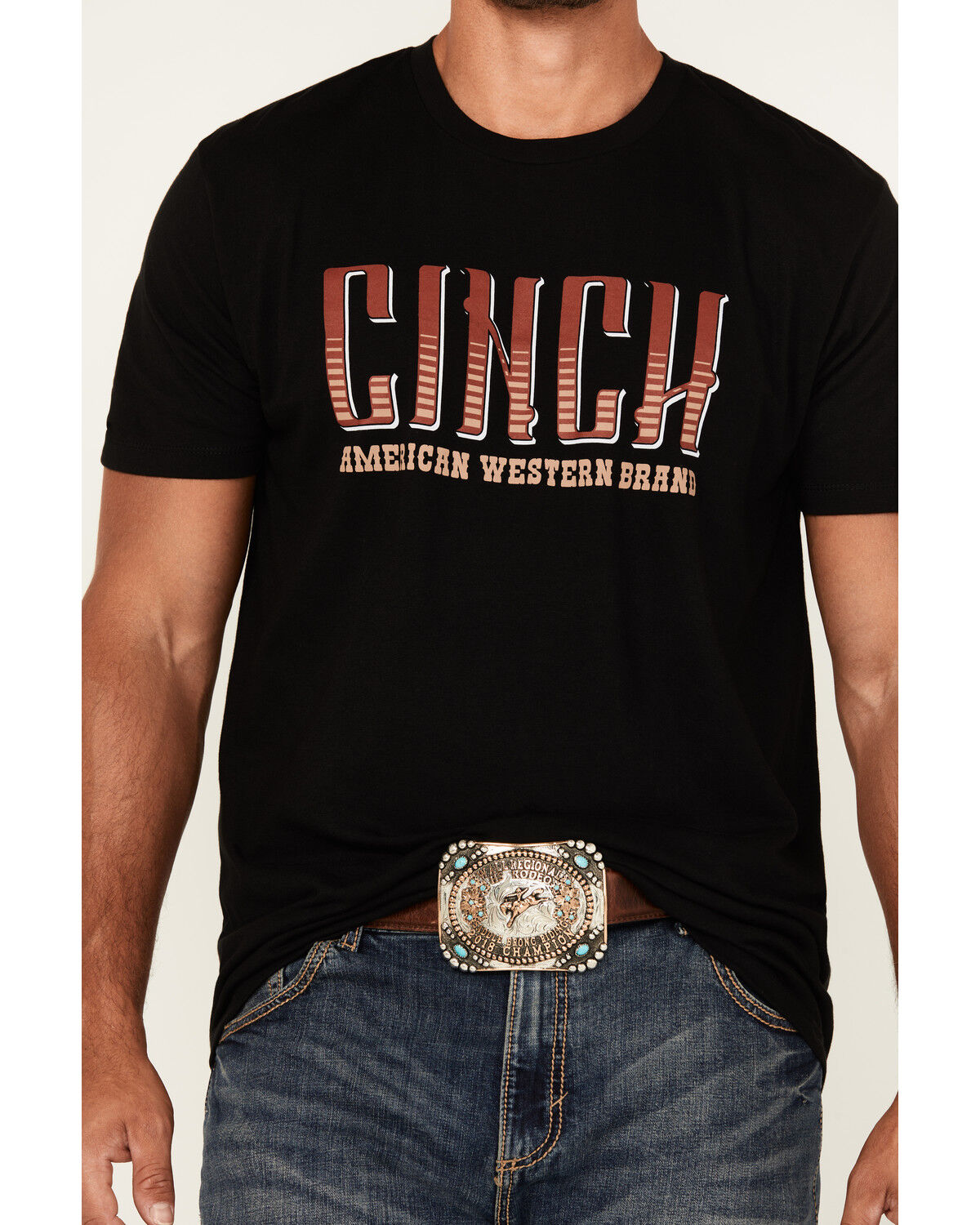 Image #3 - Cinch Men's Boot Barn Exclusive Logo Short Sleeve Graphic T-Shirt, Black, hi-res