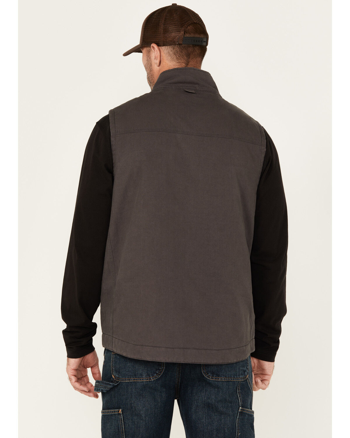Image #4 - Lucky Brand Workwear Men's Slub Canvas Insulated Vest, Grey, hi-res