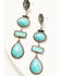 Image #2 - Shyanne Women's 4 Tier Stone Statement Earrings, Turquoise, hi-res