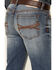 Cody James Core Men's Silver Spur Medium Wash Performance Stretch Slim Bootcut Jeans , Blue, hi-res