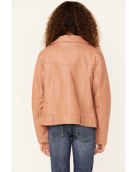 Image #3 - Urban Republic Girls' Faux Leather Zip-Front Jacket , , hi-res