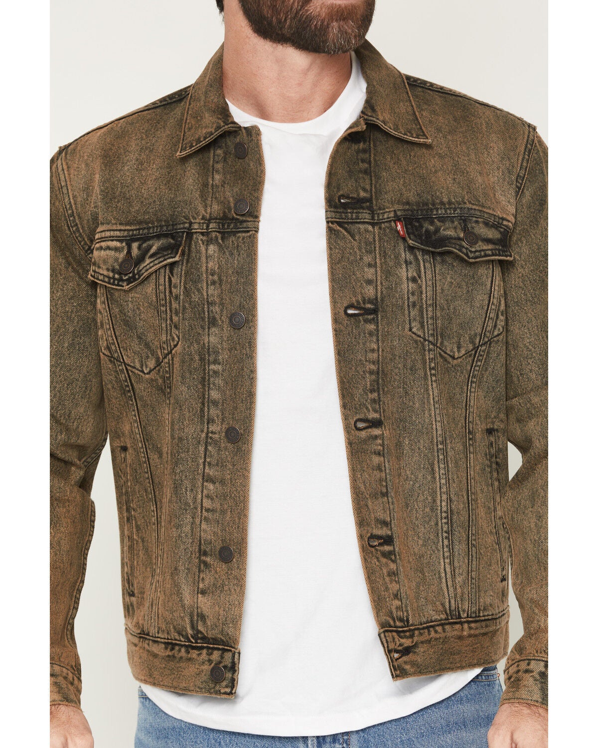 Image #3 - Levi's Men's Space Dust Trucker Jacket, Tan, hi-res