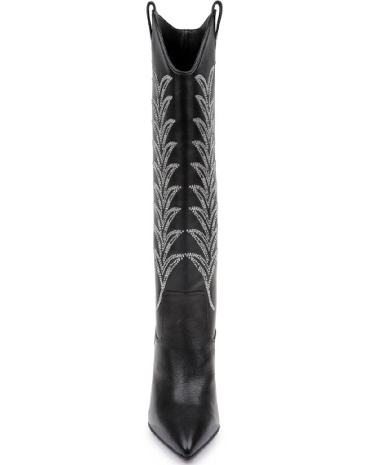 Image #3 - Daniel X Diamond Women's The Tall T Leather Western Boots - Snip Toe, Black, hi-res