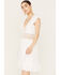Image #1 - Angie Women's Crochet Front Dress, White, hi-res