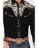 Image #3 - Scully Men's Embroidered Gunfighter Long Sleeve Pearl Snap Western Shirt, Silver, hi-res