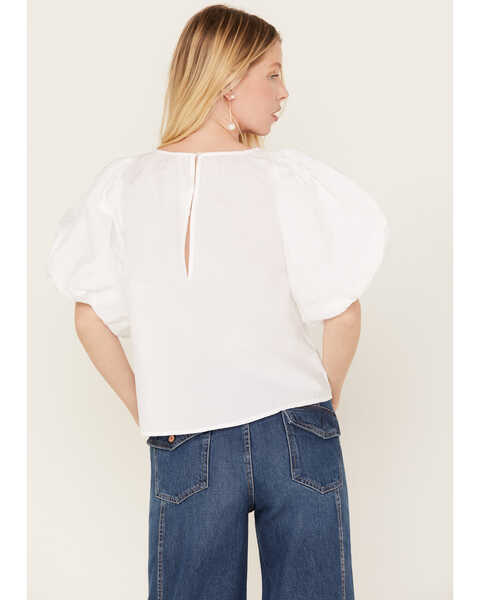 Image #4 - Free People Women's Bardot Western Shirt, White, hi-res
