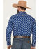 Image #4 - Ariat Men's Team Dax Southwestern Logo Long Sleeve Button-Down Western Shirt, Navy, hi-res