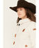 Wanakome Women's Artemis Cowl Neck Hooded Sweatshirt , Oatmeal, hi-res