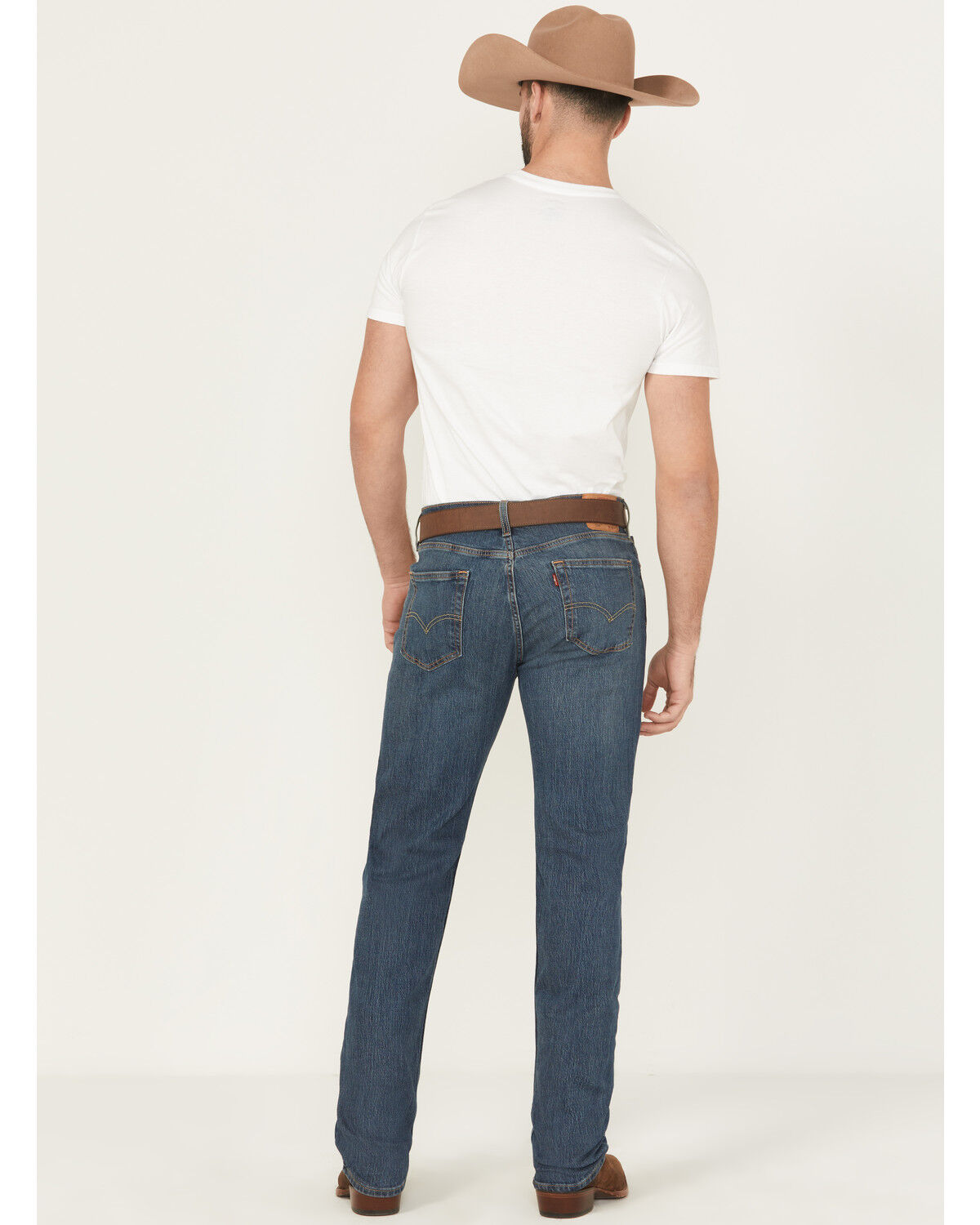 Image #3 - Levi's Men's 514 Medium Wash Straight Stretch Denim Jeans, Medium Wash, hi-res