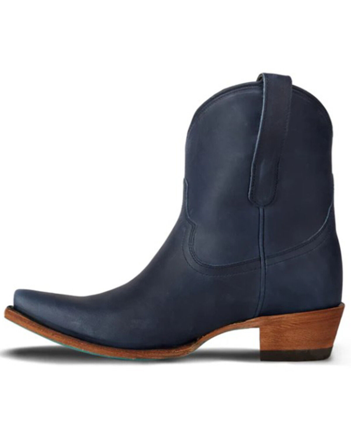 Image #3 - Lane Women's Emma Jane Western Booties - Snip Toe, Navy, hi-res