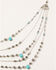 Image #1 - Shyanne Women's Shimmer Concho Multi Strand Waterfall Set, Silver, hi-res