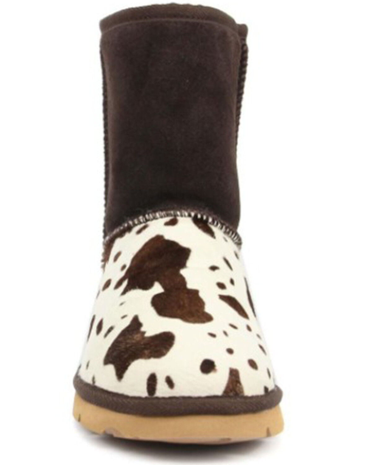 Image #4 - Superlamb Women's Turano Cow Print Real Hair-On Casual Pull On Boots - Round Toe, , hi-res