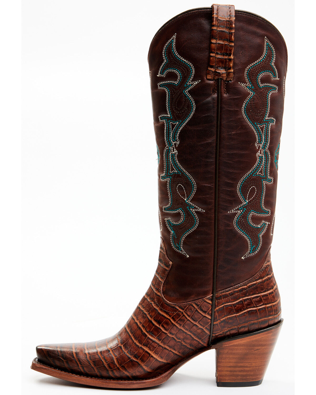 Image #3 - Idyllwind Women's Frisk Me Printed Leather Western Boots - Snip Toe, Brown, hi-res