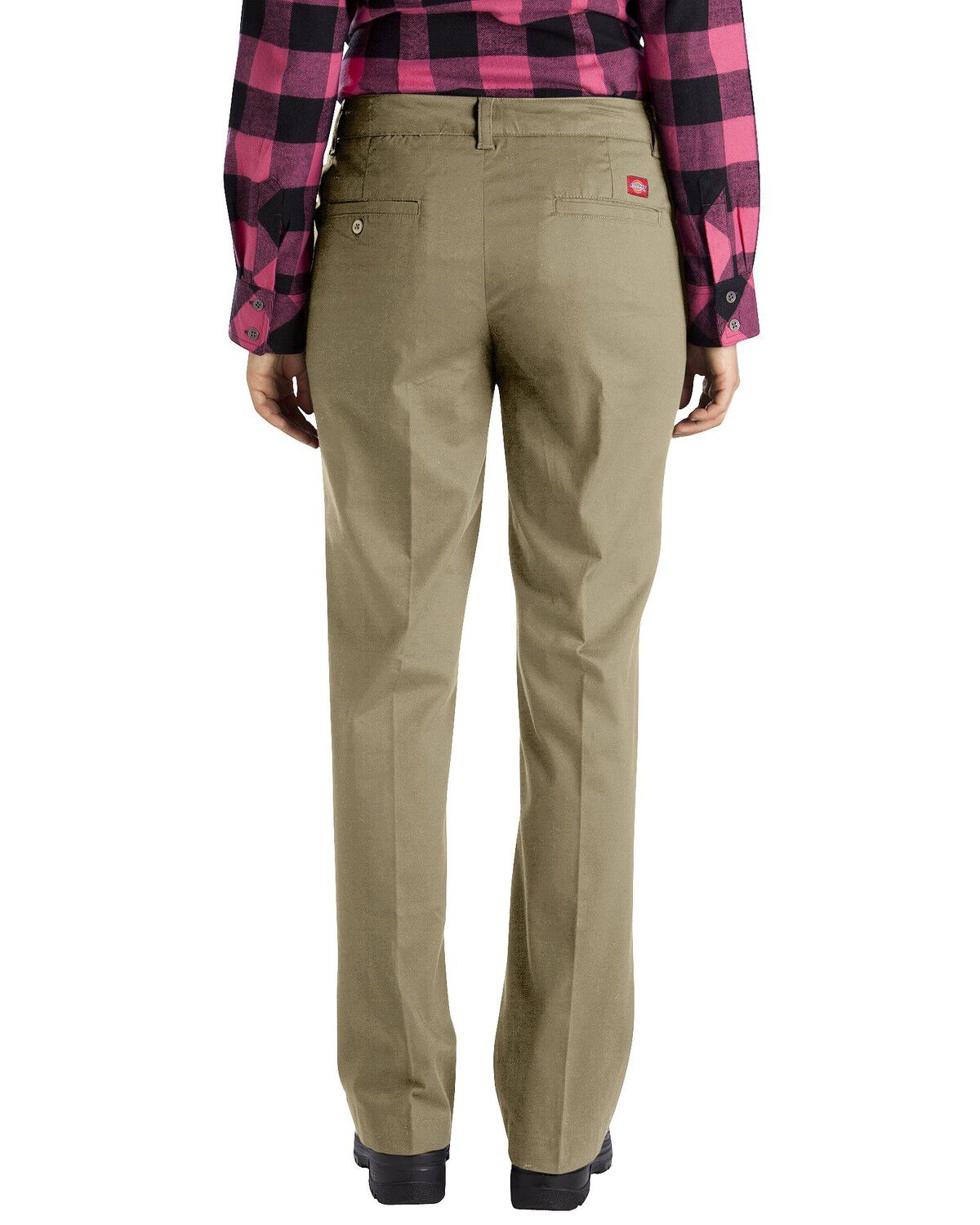 Image #1 - Dickies Women's Relaxed Stretch Twill Pants, Khaki, hi-res