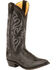 Image #1 - Dan Post Smooth Leather Boots - Round Toe, Black, hi-res