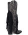 Image #5 - Dingo Women's Shoe Pony Fringe Rhinestone Tall Western Boots - Round Toe, Black, hi-res