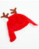 Image #2 - Kurt Adler Plush Santa Hat with Antlers, Multi, hi-res