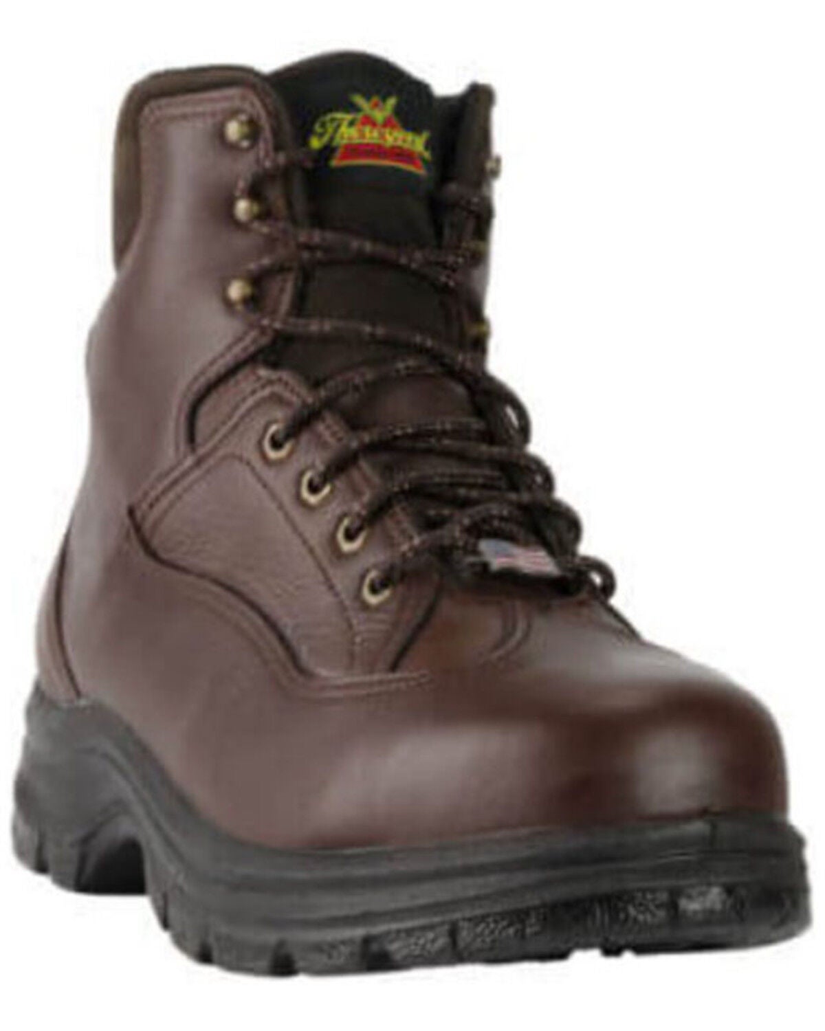 Thorogood Men's 6" USA Signature Series Work Boots - Steel Toe, Brown, hi-res