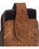 Image #2 - M & F Western Men's Faux Ostrich Cell Phone Clip-On Holder, Brown, hi-res