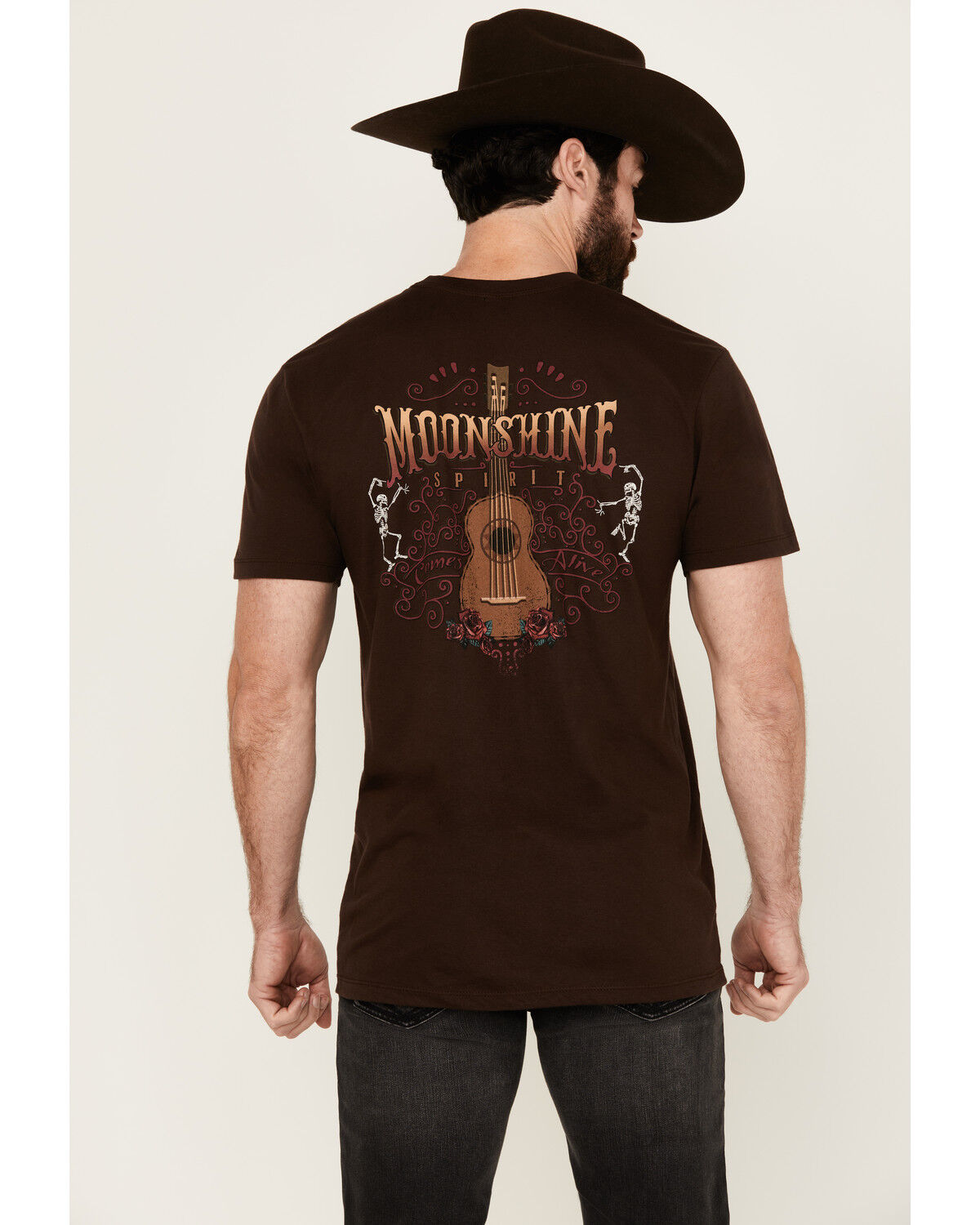 Image #4 - Moonshine Spirit Men's Come Alive Short Sleeve Graphic T-Shirt, Brown, hi-res