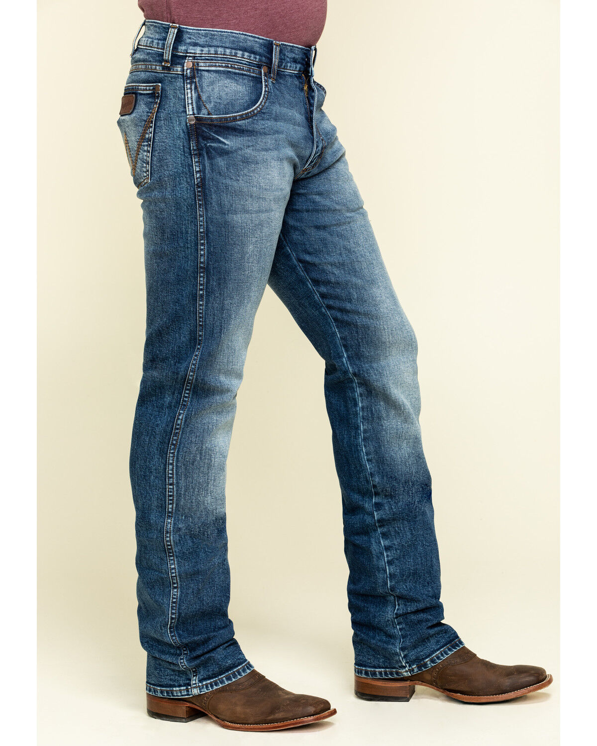 wrangler elastic waist jeans