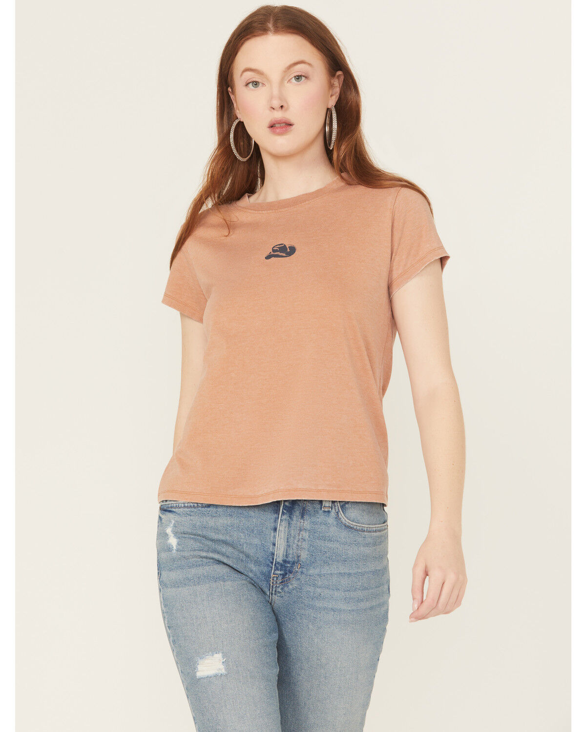 Image #2 - Idyllwind Women's Don't Be All Hat Short Sleeve Graphic Tee, Pecan, hi-res