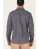 Image #4 - Hawx Men's Greyline Solid Stretch Herringbone Long Sleeve Work Shirt, Navy, hi-res