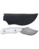 Image #2 - Hooey Domino Pearl Fixed Blade Skinner Knife, White, hi-res