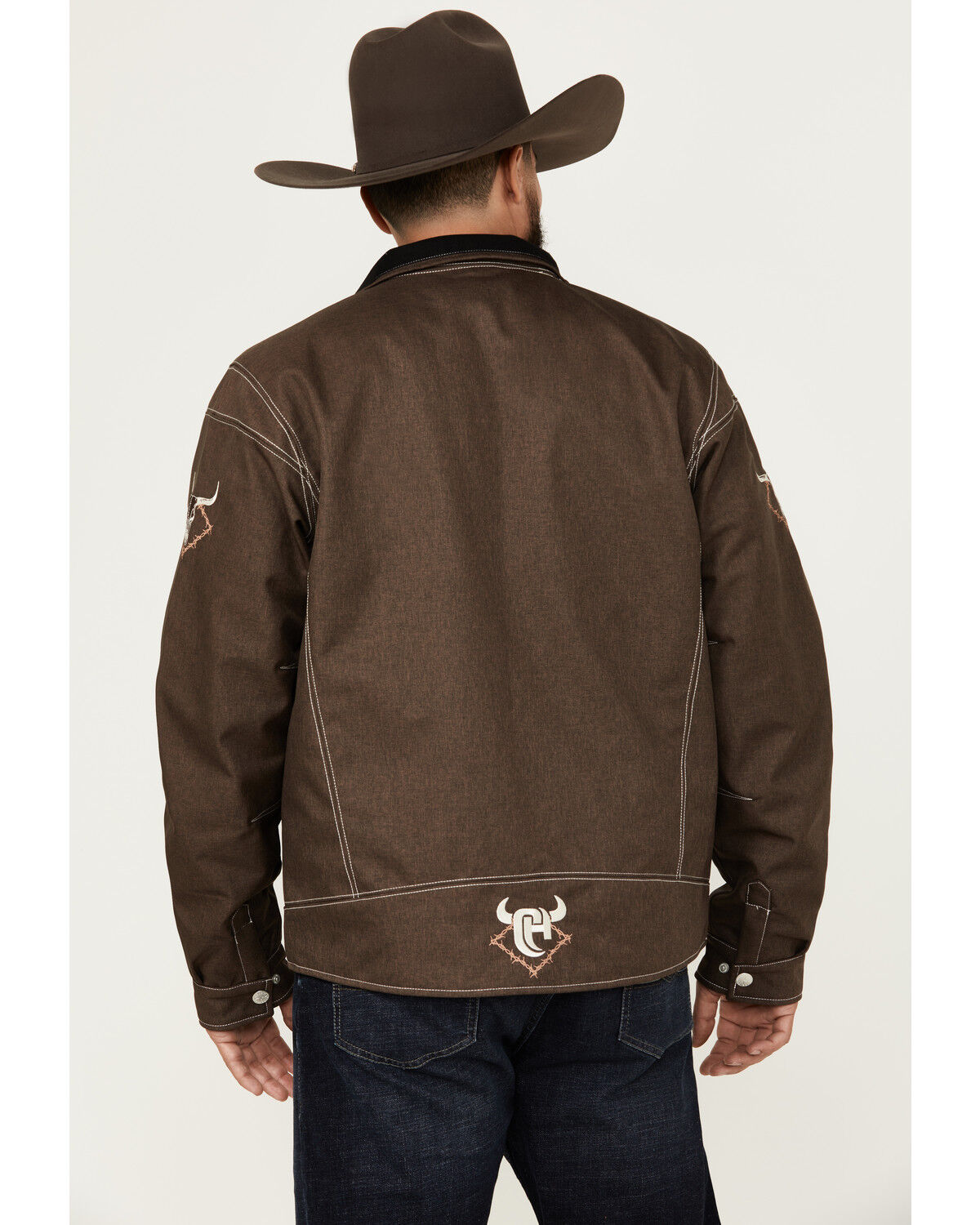 Image #4 - Cowboy Hardware Men's Woodsman Tech Jacket, Chocolate, hi-res