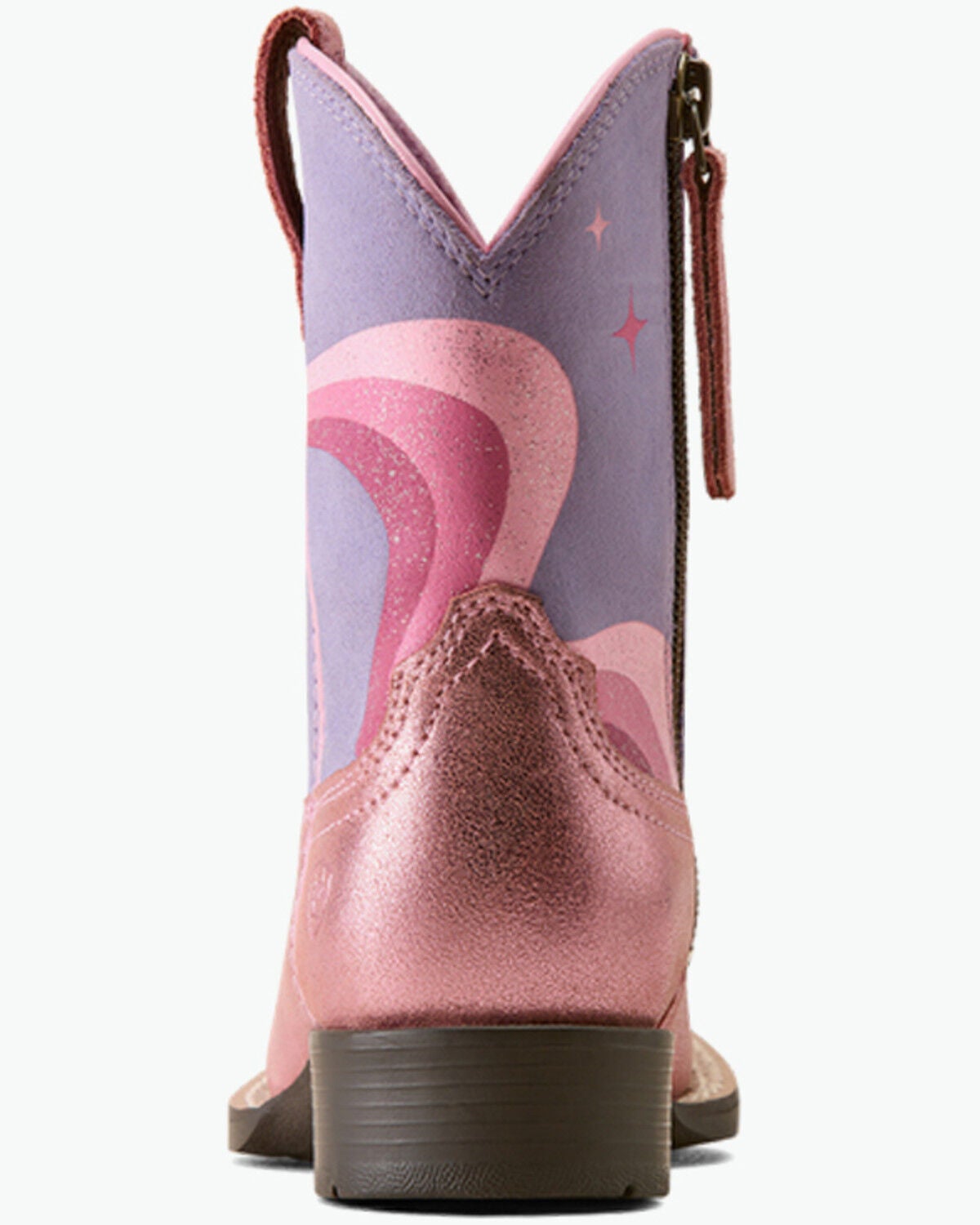 Image #3 - Ariat Girls' Unicorn Magic Metallic Western Boots - Broad Square Toe, Pink, hi-res