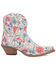 Image #2 - Dingo Women's Pixie Rose Western Boots - Snip Toe, White, hi-res