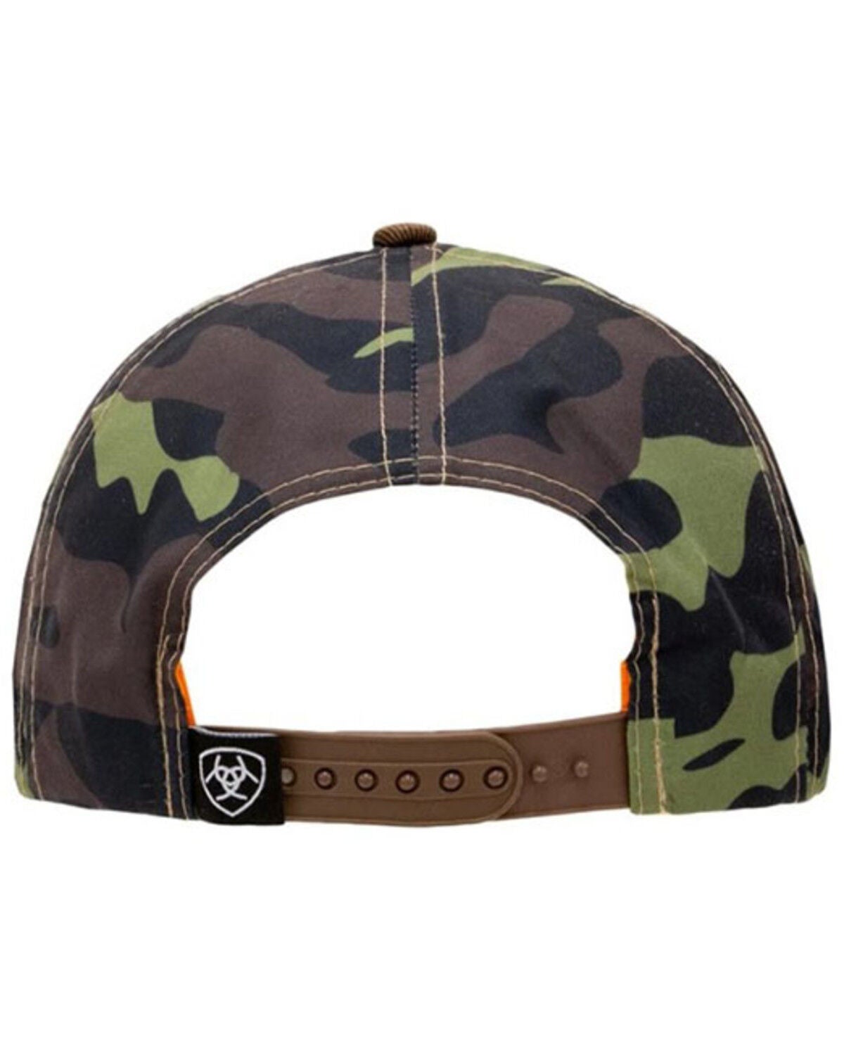 Ariat A300000402 Mens Oil SK Camo Fabric Back Cap - Brown