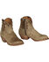 Lucchese Handmade Tan Hair-On Calf Demi Cowgirl Booties - Pointed Toe , Natural, hi-res