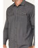 Cody James Men's FR Solid Lightweight Inherent Long Sleeve Snap Work Shirt , Charcoal, hi-res